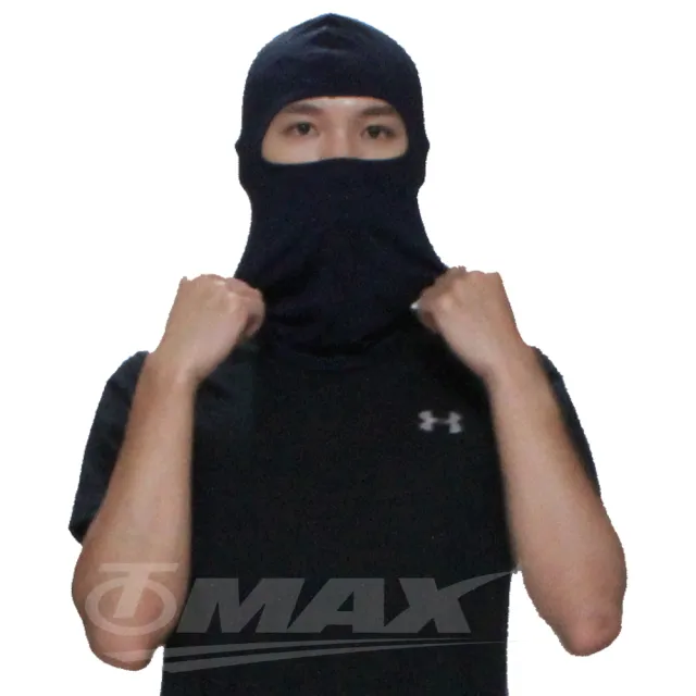 【OMAX】多用途萊卡彈性吸汗透氣頭套面罩-2入(顏色隨機)