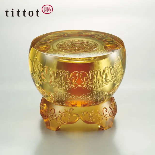 【tittot 琉園】和合盈 擺飾(送禮/琉璃/禮物/玻璃/水晶/藝術品/擺飾/禮贈/企業/)