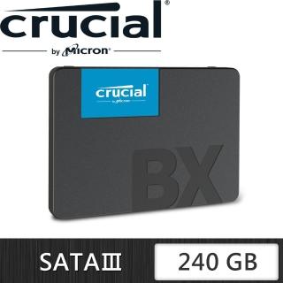 【Crucial 美光】BX500 240GB SATA ssd固態硬碟(讀 540M/寫 500M)