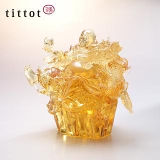 【tittot 琉園】龍乘喜躍 擺飾(送禮/琉璃/禮物/玻璃/水晶/藝術品/擺飾/禮贈/企業/)