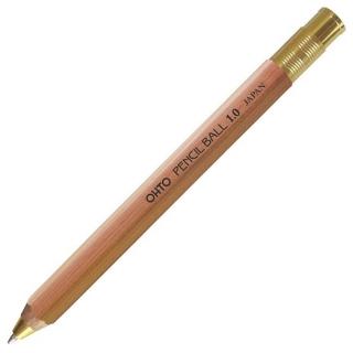 【OHTO】BP-680E-NT 原木鉛筆造型按鍵式原子筆(1.0-原木色)
