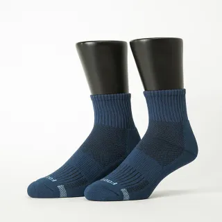 【Footer除臭襪】單色逆氣流運動氣墊襪-男款-全厚底(T11L-藍)