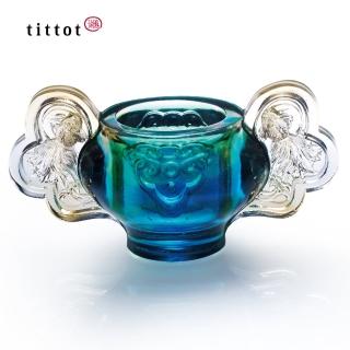 【tittot 琉園】如意悠遊 擺飾 聚寶盆(送禮/琉璃/禮物/玻璃/水晶/藝術品/擺飾/禮贈/企業/)