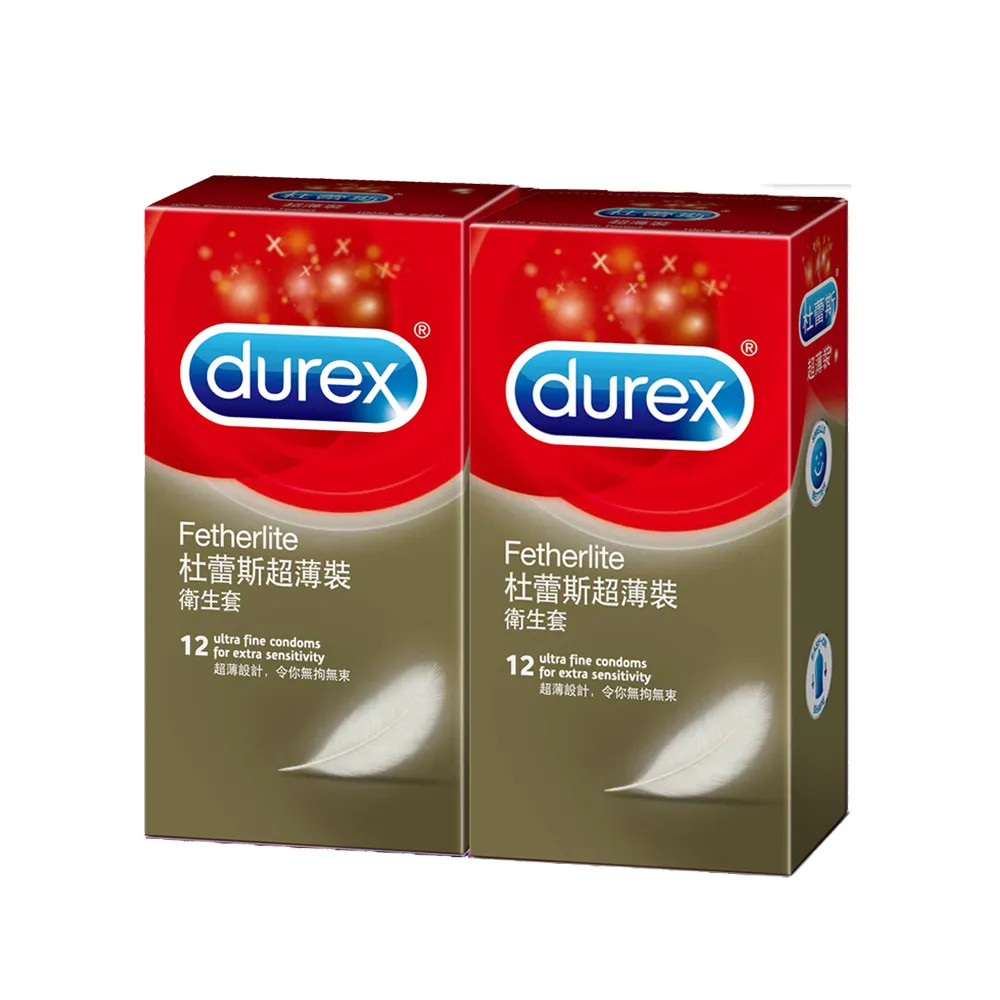 【Durex杜蕾斯】超薄裝保險套12入*2盒(共24入)