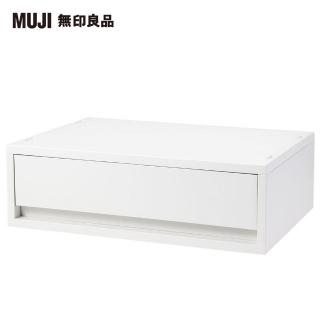 【MUJI 無印良品】PP資料盒/橫式/淺型/白灰
