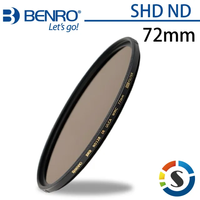 【BENRO百諾】圓形減光鏡 SHD ND 64/128/256/500/1000-72mm(勝興公司貨)