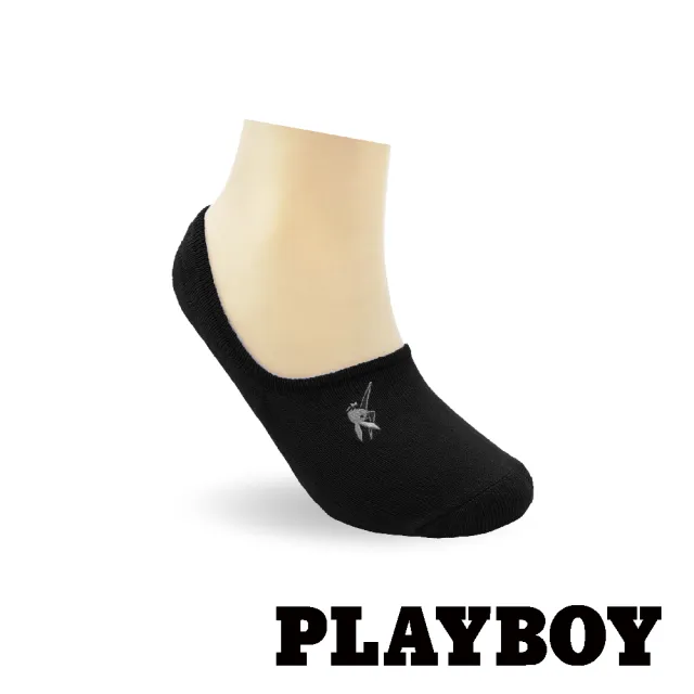 【PLAYBOY】6雙組加大氣墊刺繡隱形運動襪(運動襪/男襪/隱形襪)