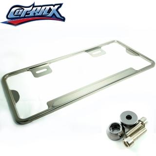 【Cotrax】汽車七碼輕量化鋁合金牌照框-鈦色(車牌 車框)