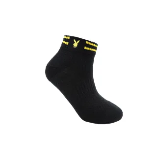 【PLAYBOY】時尚機能運動男襪-黑(運動襪/男襪/氣墊襪)
