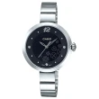 【CASIO 卡西歐】秀氣指針女錶 不鏽鋼錶帶 黑色/粉色/銀白色錶面 防水 可愛四葉草圖樣(LTP-E154D-1A)