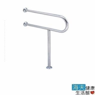 【海夫健康生活館】臺北無障礙 不鏽鋼 P型 落地 面盆扶手