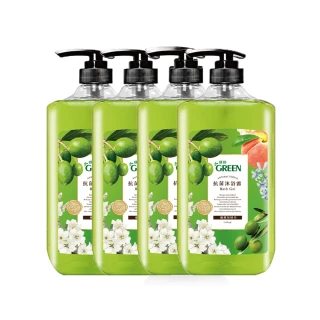 【Green綠的】抗菌沐浴露-橄欖葉菁華 超值4入組(1000mlX4)