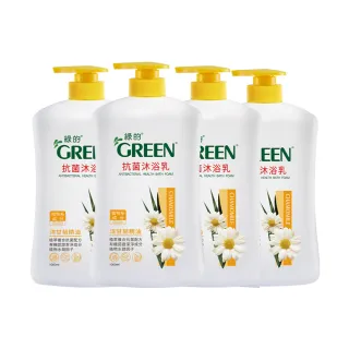 【Green綠的】超值4入組-洋甘菊精油抗菌沐浴乳(1000mlX4)