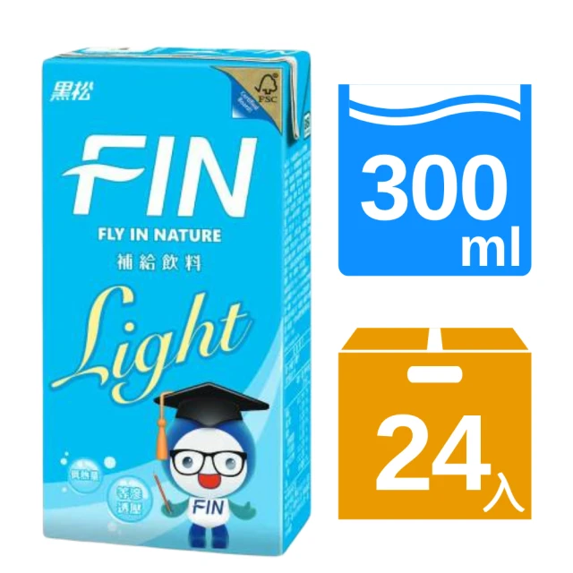 【黑松】FIN補給飲料-Light低熱量300mlx24入/箱