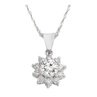【Vividventure 亞帝芬奇】GIA 50分 DVS2 八心八箭 鑽墬 雍容(18K金台+18K金鍊)