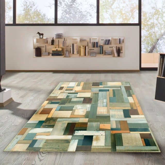 【范登伯格】比利時 比利時 專業3D印染絲質地毯-方塊(150x230cm)