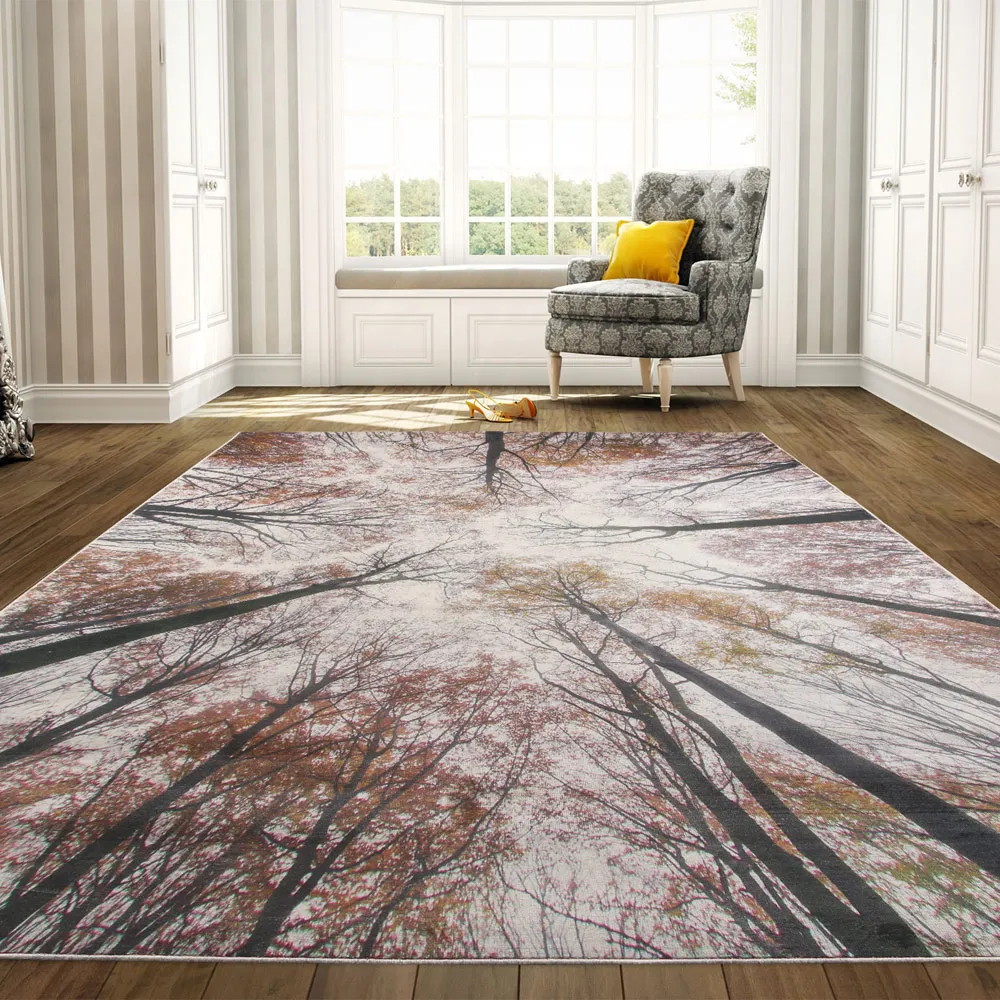 【范登伯格】比利時 專業3D印染絲質地毯-樹枝(150x230cm)