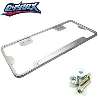 【Cotrax】汽車七碼輕量化鋁合金牌照框-銀色(車牌 車框)