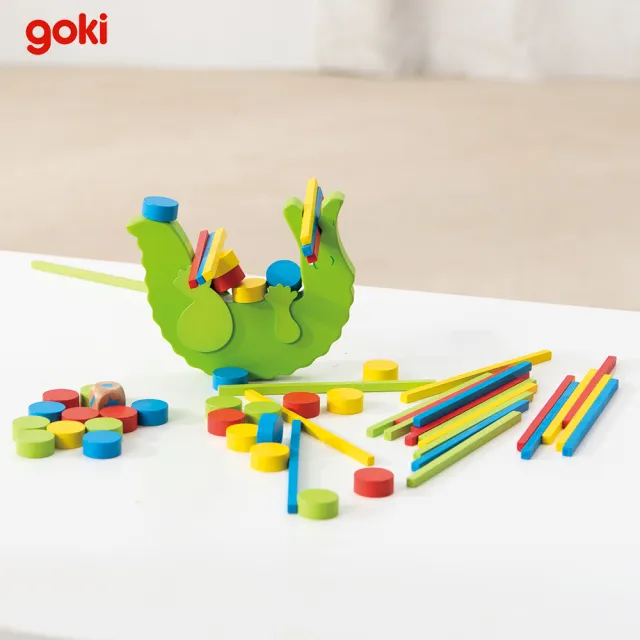【goki】鱷魚疊疊(可愛木製桌遊)