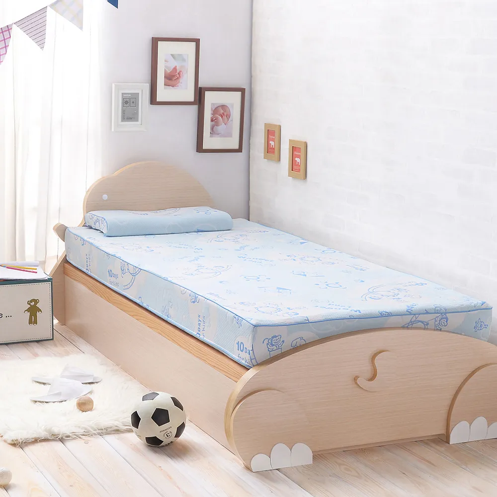 【TENDAYS】成長型兒童健康床墊7尺特規雙人(15cm厚記憶床 兩色可選)