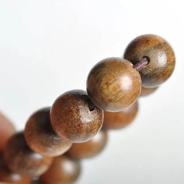 【八方開運】綠檀木佛珠手鍊手串(108顆念珠8mm)