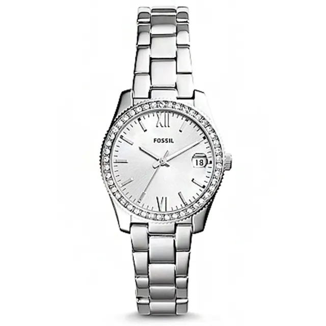 【FOSSIL】永恆鑲鑽錶框不鏽鋼手錶-32mm(ES4317)