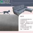 【KIKY】伯曼貓抓皮獨立筒L型沙發組(獨立筒沙發)