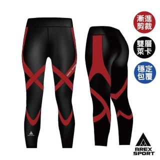 【AREXSPORT】女款強力包覆重壓縮褲(慢跑/馬拉松/健身/登山/極限運動/台灣製壓力褲)