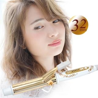 【日本CREATE ION】金色電捲棒 捲髮棒電棒 32mm(臺灣公司貨 臺灣檢驗合格)