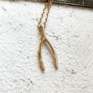 【DoriAN】手作純銀 Wishbone 許願骨925純銀鍍18K金項鍊(附精美包裝組合 純銀保證卡)