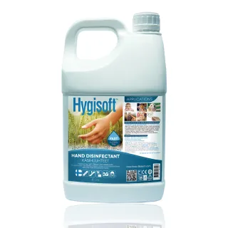 【芬蘭Hygisoft 科威】24時護膚抗菌乾洗手-自然無香料 4L(防疫首選 長效抗菌 有效防護)