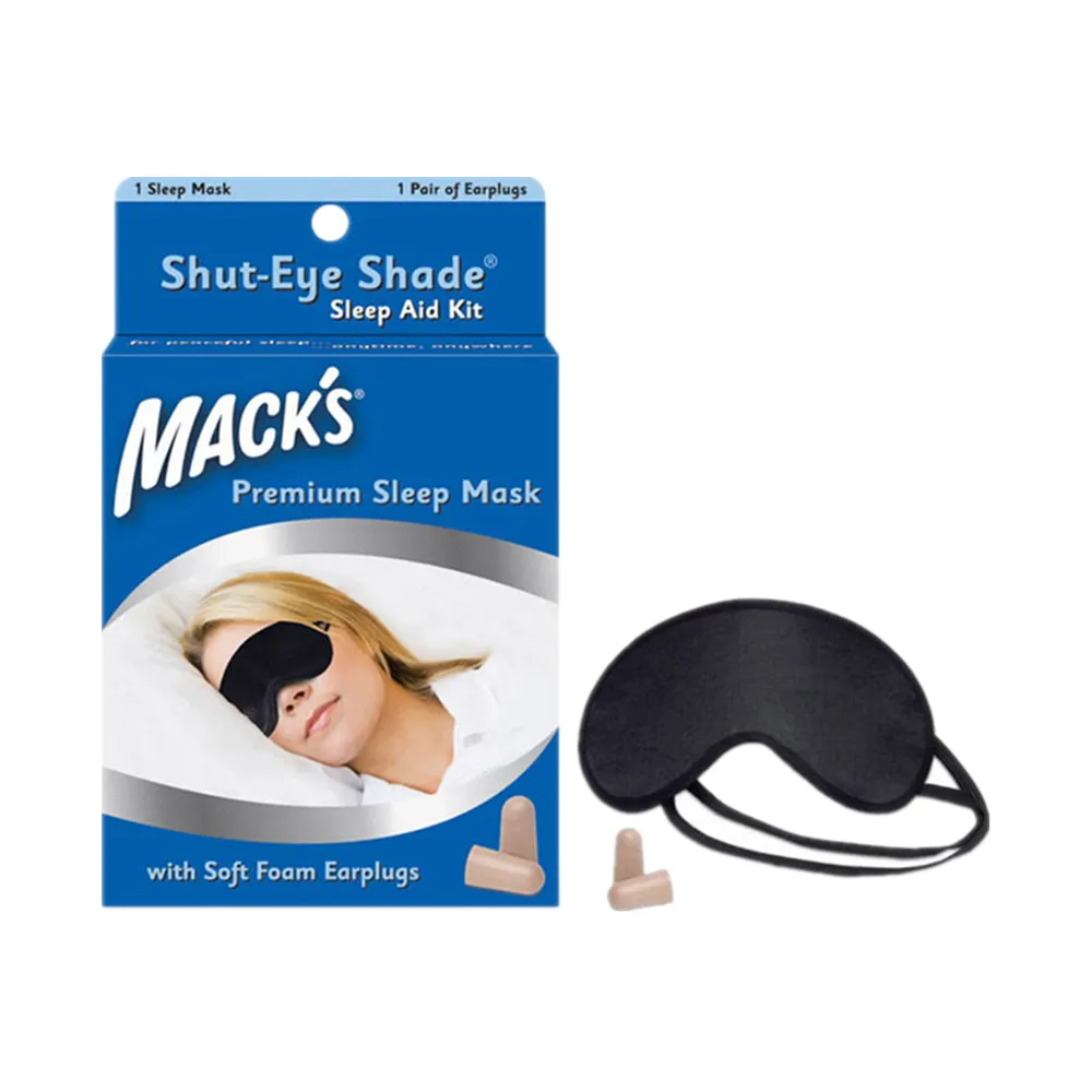 【Macks】美國 舒適不漏光 眼罩 + 泡棉耳塞
