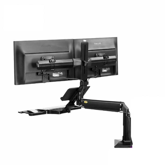 NORTH BAYOU NB FC24-2A 氣壓式升降桌，24型尺寸設計，重量範圍11kg~15kg，適合辦公與家居使用。氣壓式款式提供順暢升降體驗，非人為損壞享有1年完整保固。提升工作效率，優質品牌保證，SEO最佳化關鍵字：氣壓式升降桌、NORTH BAYOU電動桌、24型辦公桌。