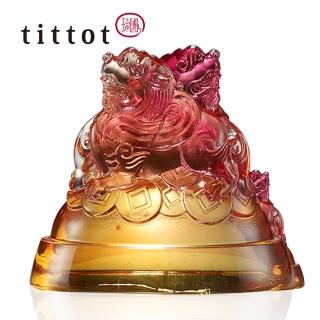 【tittot 琉園】登高峰 文鎮(送禮/琉璃/禮物/玻璃/水晶/藝術品/擺飾/禮贈/企業/)