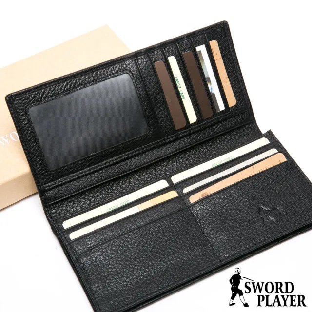 【SWORD PLAYER】莎普爾商務菁英專屬真牛皮款兩折式長夾