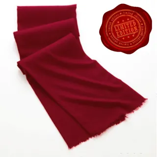 【5TH AVE】第五大道 400支紗  羊絨 圍巾 / 披肩(五香蘋果色)