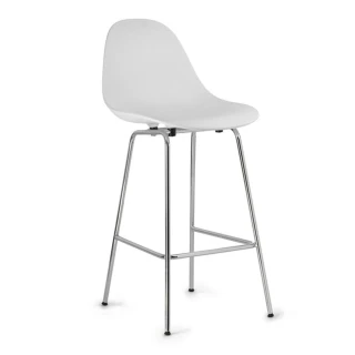 【YOI傢俱】義大利TOOU品牌 帕多瓦高腳椅65cm-電鍍色金屬腳 8色可選(YPM-155506)