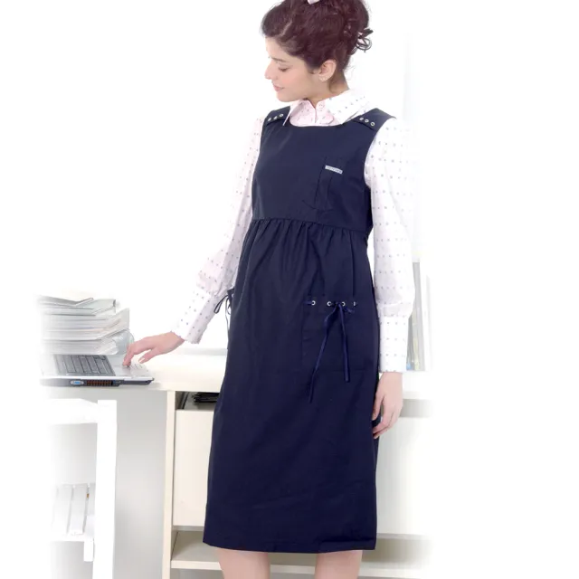 【Gennies 奇妮】圓領洋裝電磁波防護衣-3色可選(防電磁波 背心款 背心洋裝)