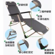 【新錸家居】2入-三段式 躺椅 可平躺 加粗管 折疊(藍/紅/灰-露營釣魚 透氣摺疊椅 可調節 休閒午休)