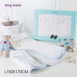 【ding baby】六層紗純棉四季被-150*170-禮盒裝-(M/L) MIT臺灣製
