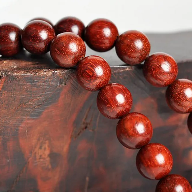 八方開運】非洲小葉紫檀血檀木佛珠手鍊手串(108顆念珠8mm) - momo購物