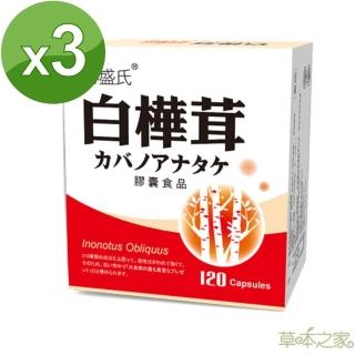 【草本之家】*白樺茸子實體膠囊120粒X3入