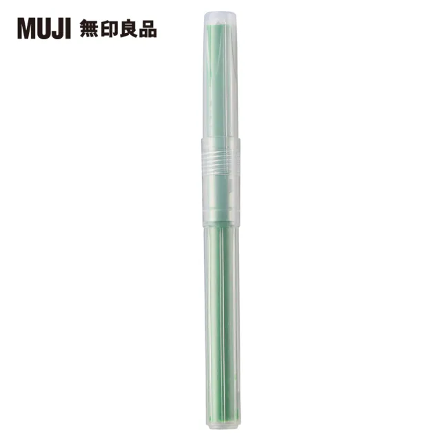 【MUJI 無印良品】PP按壓螢光筆芯/綠