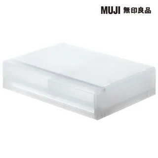 【MUJI 無印良品】PP資料盒/橫式/薄型/2格