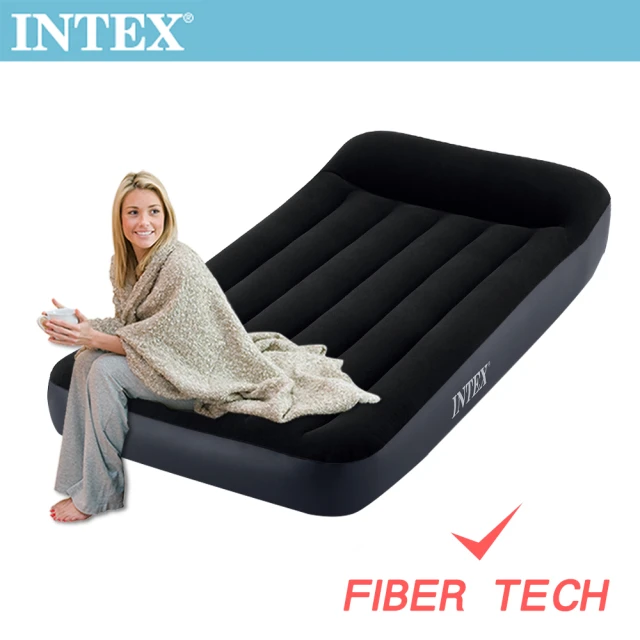 【INTEX 原廠公司貨】舒適單人加大充氣床-寬99cm-限量出清(64141)