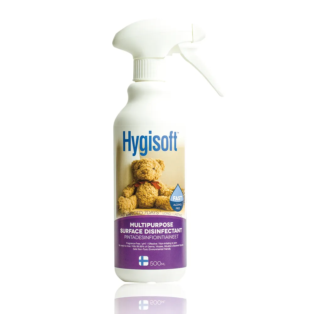 【芬蘭Hygisoft 科威】多用途表面殺菌消毒噴霧 - 500ml(媽媽推薦 防霉防蹣 遠離過敏)
