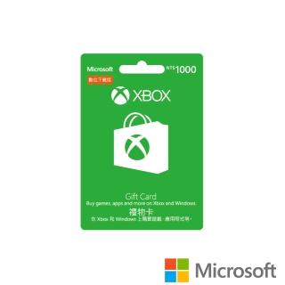 【Microsoft 微軟】GC-Xbox 禮物卡 $1000 數位下載版