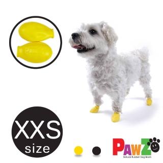 【美國 PAWZ】寵物外出鞋套12入XXS size-黃/黑(寵物腳套 寵物鞋 寵物鞋套)