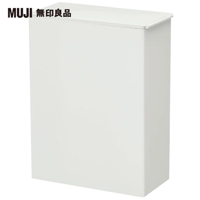 【MUJI 無印良品】PP垃圾桶/方型/附框架/大/約11L