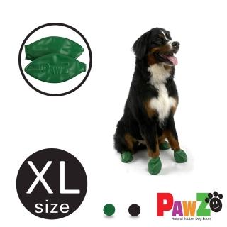 【美國 PAWZ】寵物外出鞋套12入XL size-綠/黑(寵物腳套 鞋套 寵物鞋)